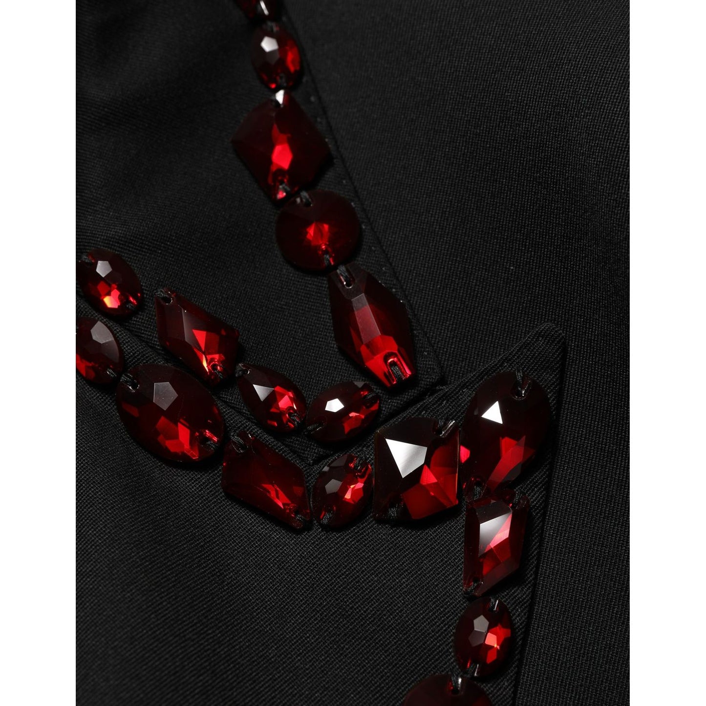 Dolce & Gabbana Black Crystal Embellished 2 Piece Suit