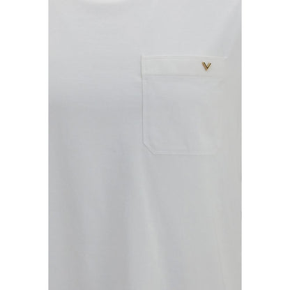 Valentino White Cotton T-Shirt
