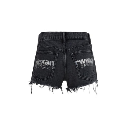 Alexander Wang Black Cotton Short And Mini Shorts