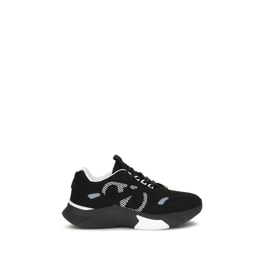 Valentino Garavani Black Fabric Athletic Sneakers