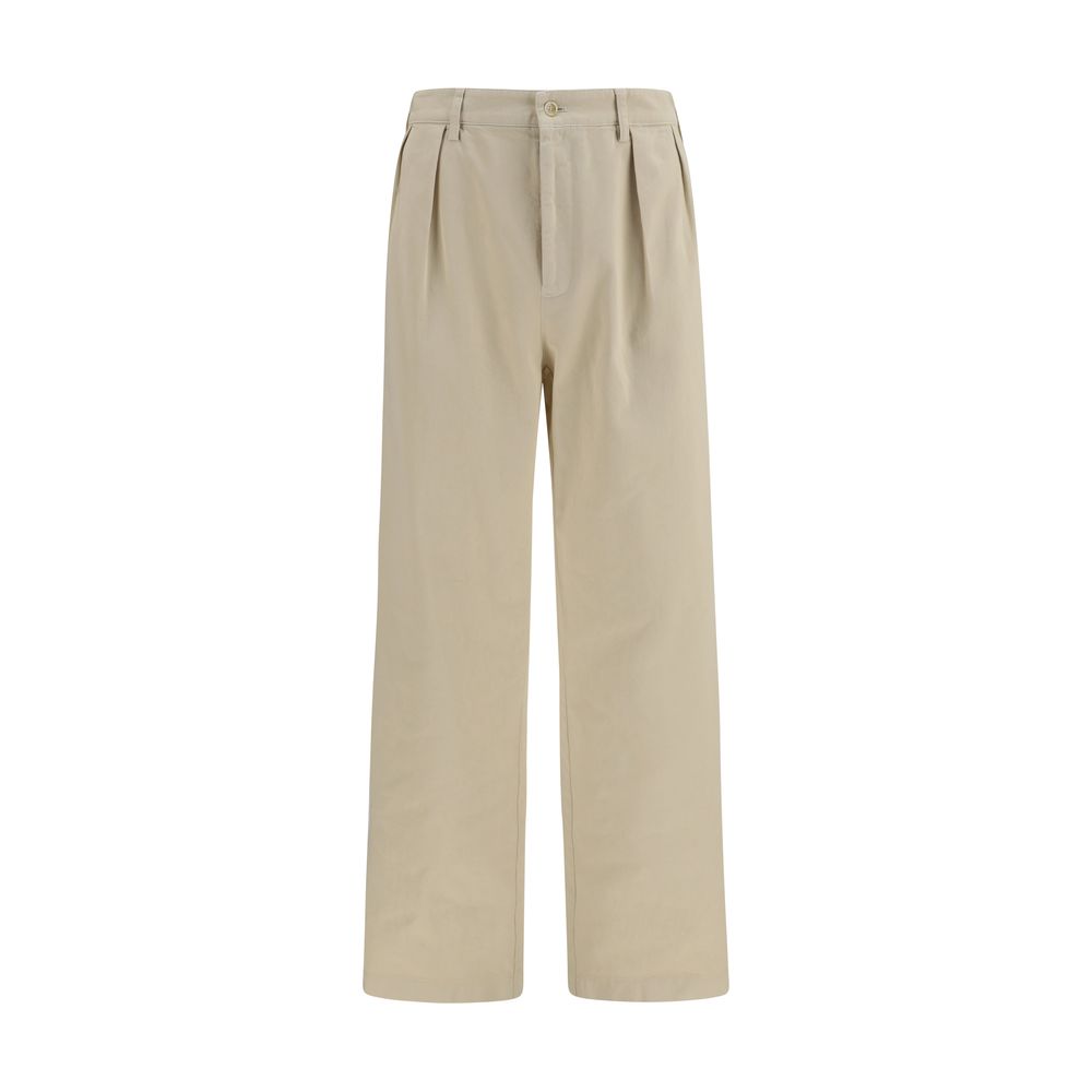 Prada Beige Cotton Casual Pants