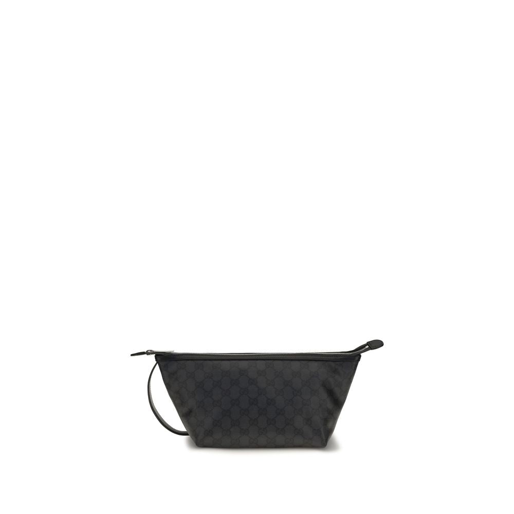 Gucci Black Cotton Clutch Bag