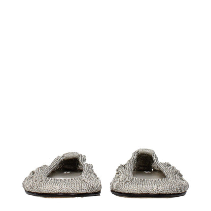 Isabel Marant Gray Fabric Ballet Flats