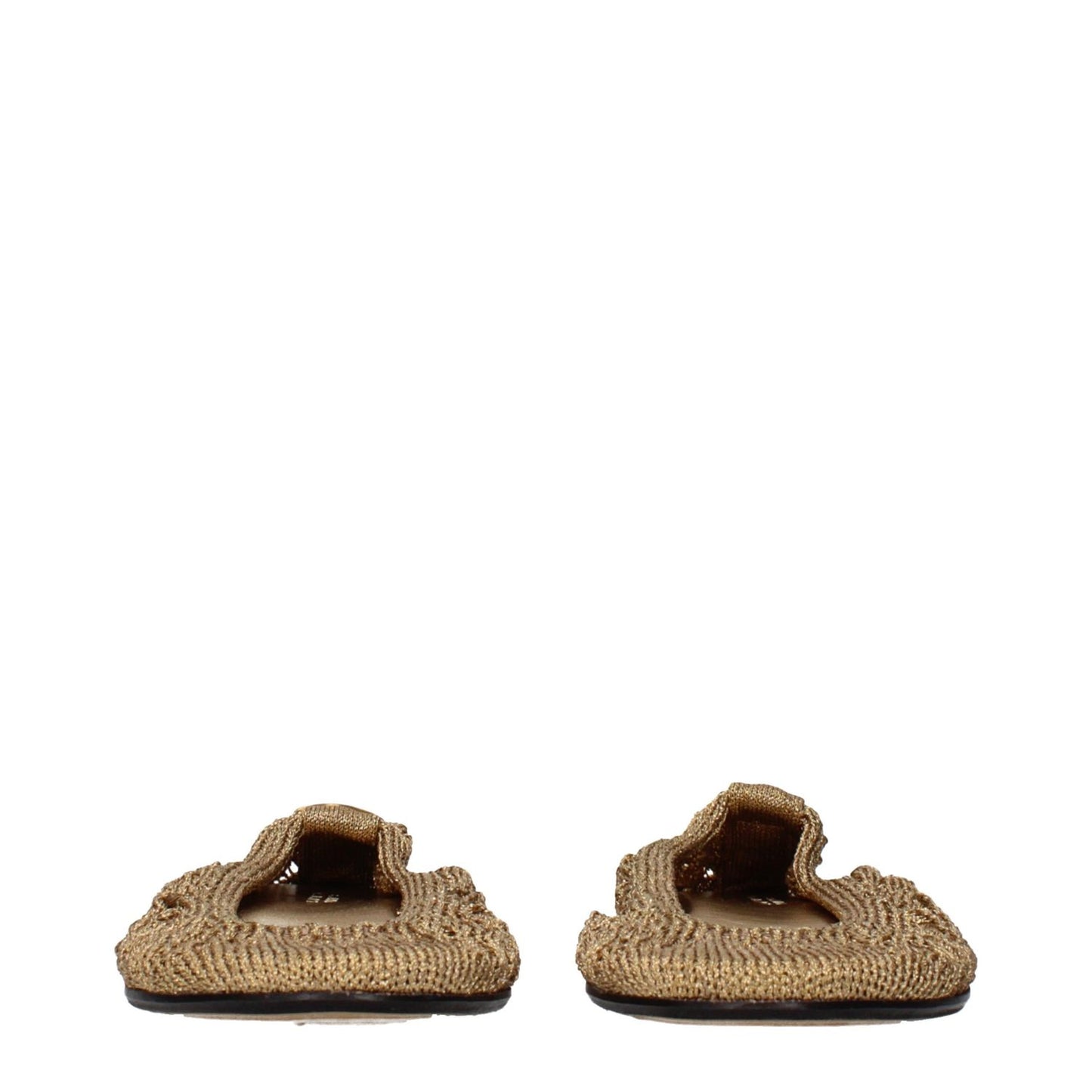 Isabel Marant Gold Fabric Ballet Flats