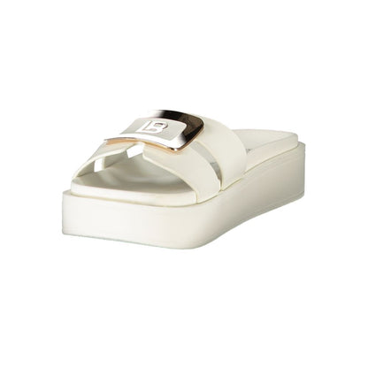 Laura Biagiotti Bianco Polyurethane Womens Sandal