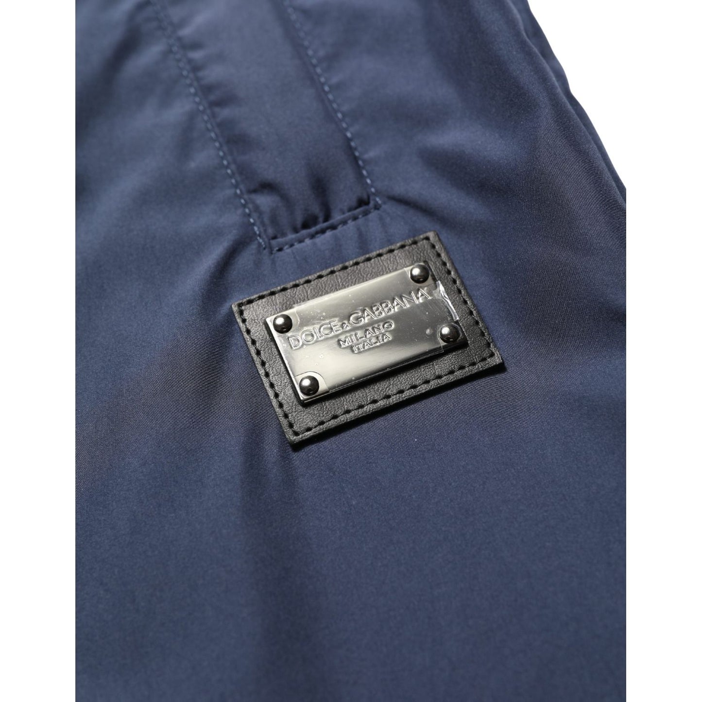 Dolce & Gabbana Dark Blue Polyester Jogger Sweatpants Pants