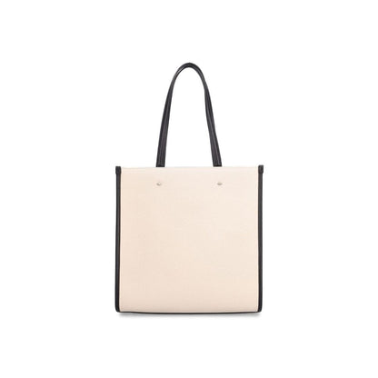 Jimmy Choo Beige Canvas Tote Bag