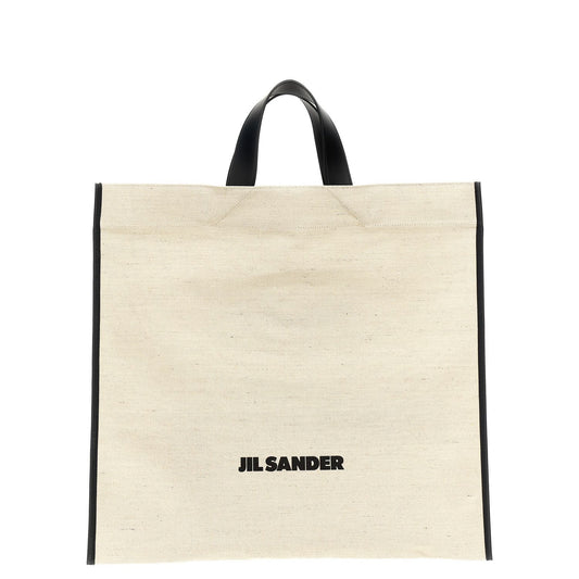 Jil Sander Bicolor Jute Tote Bag