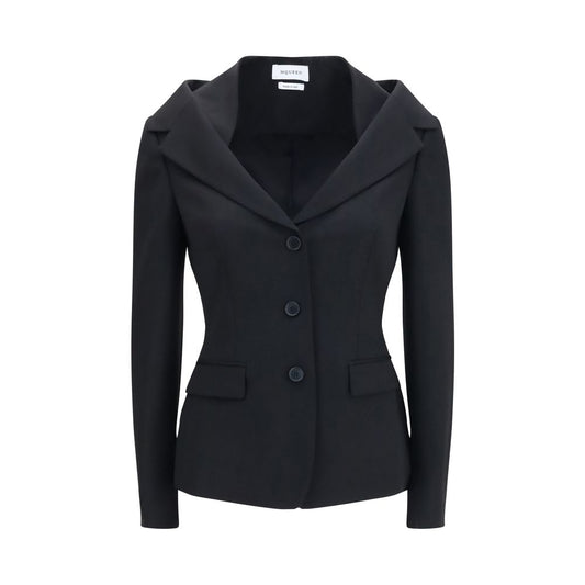 Alexander McQueen Black Wool Oves Aries Full-Length Jacket