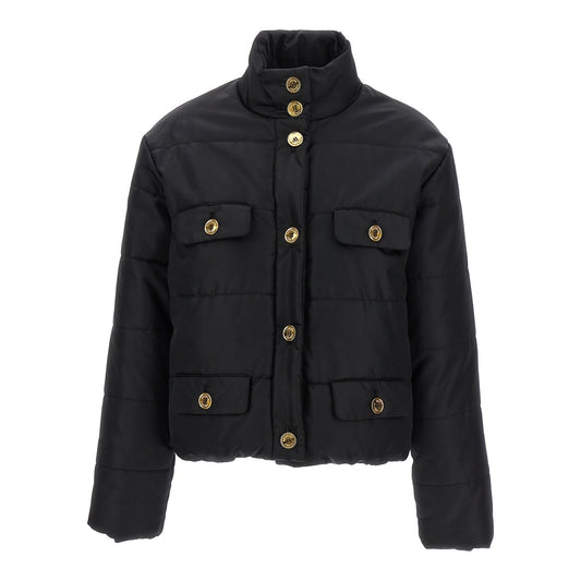 Moschino Black Polyamide Full-Length Jacket
