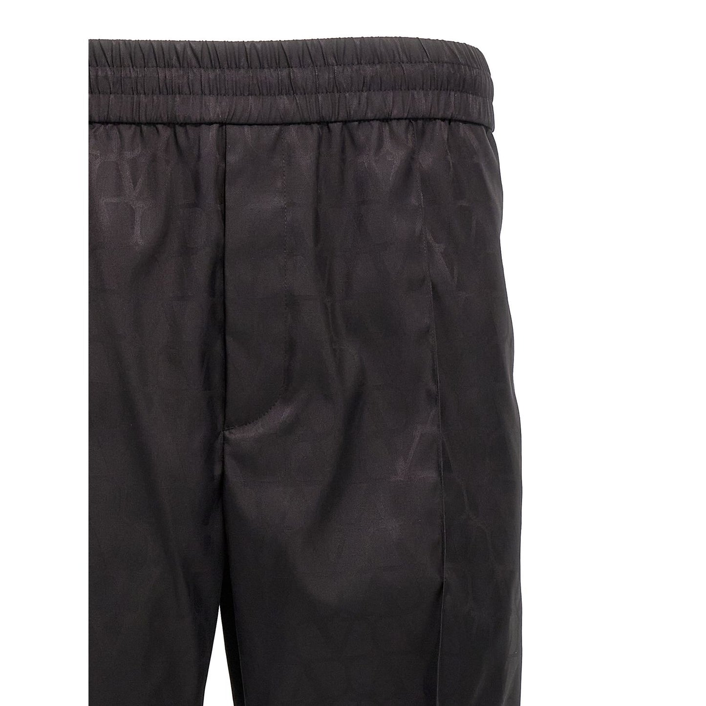 Valentino Garavani Black Polyamide Casual Pants