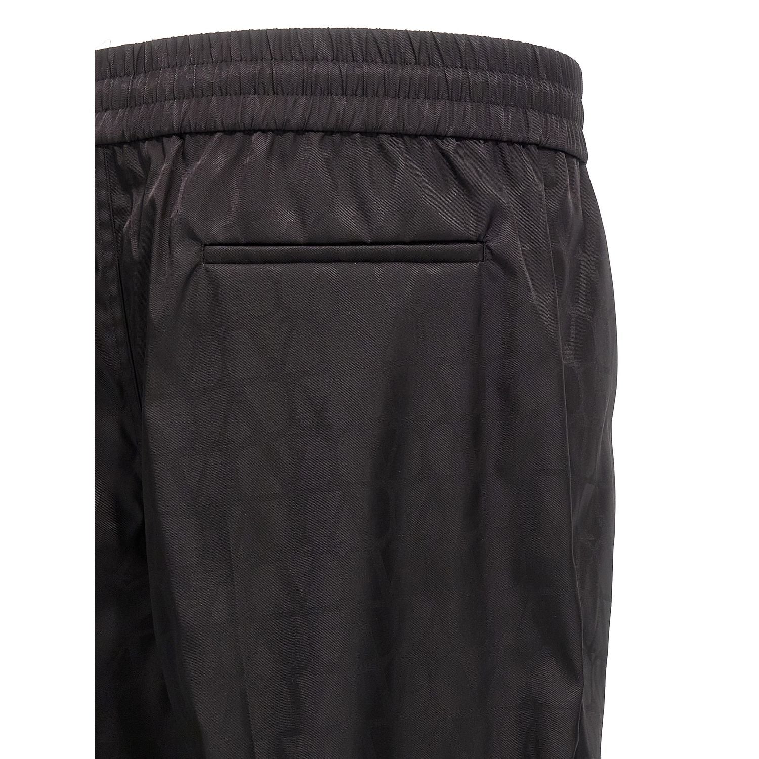 Valentino Garavani Black Polyamide Casual Pants