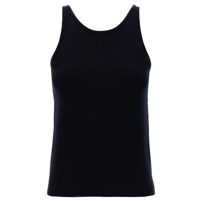Max Mara Blue Virgin Wool Tank Tops
