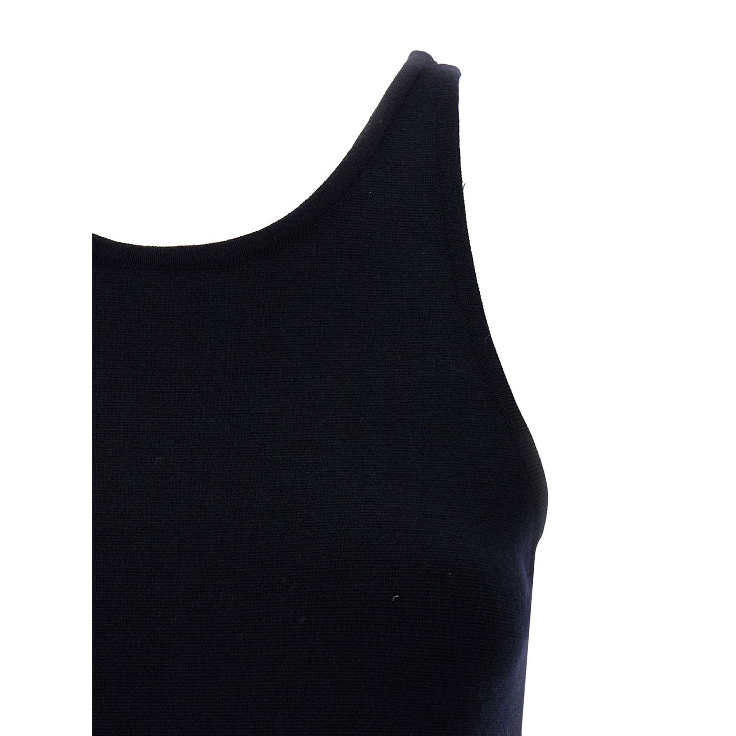 Max Mara Blue Virgin Wool Tank Tops