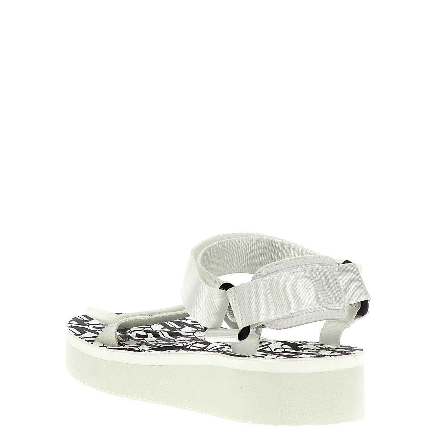 Palm Angels Bicolor Polyester Flat Sandals