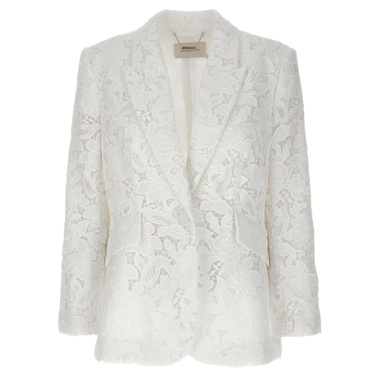 Zimmermann White Polyester Blazer