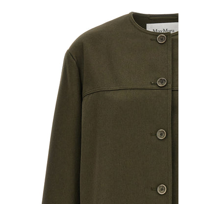 Max Mara Bicolor Cotton Full-Length Jacket