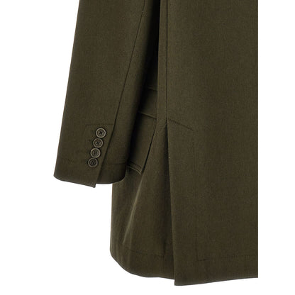 Max Mara Bicolor Cotton Full-Length Jacket