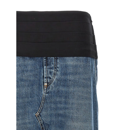 Stella McCartney Blue Cotton Mini Skirt