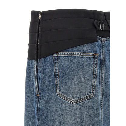 Stella McCartney Blue Cotton Mini Skirt