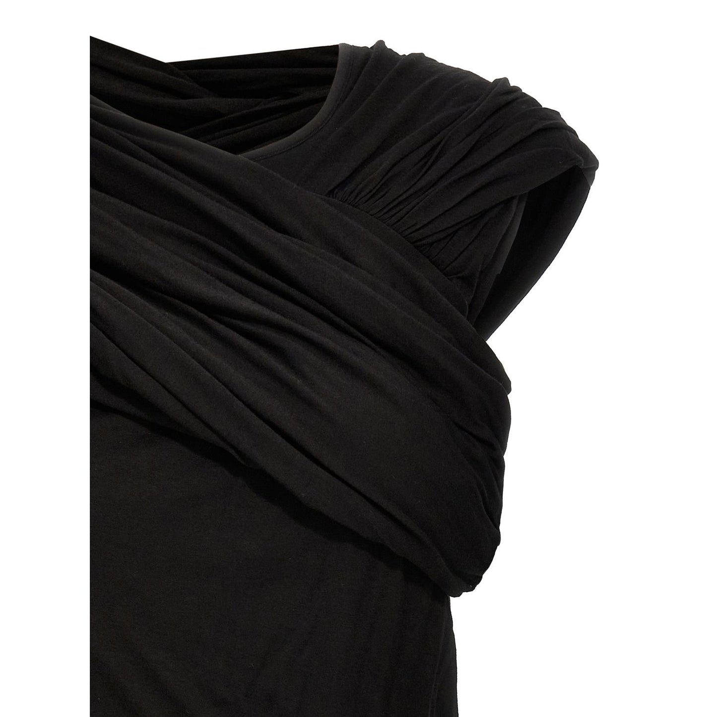 Rick Owens Black Cotton Tank Tops