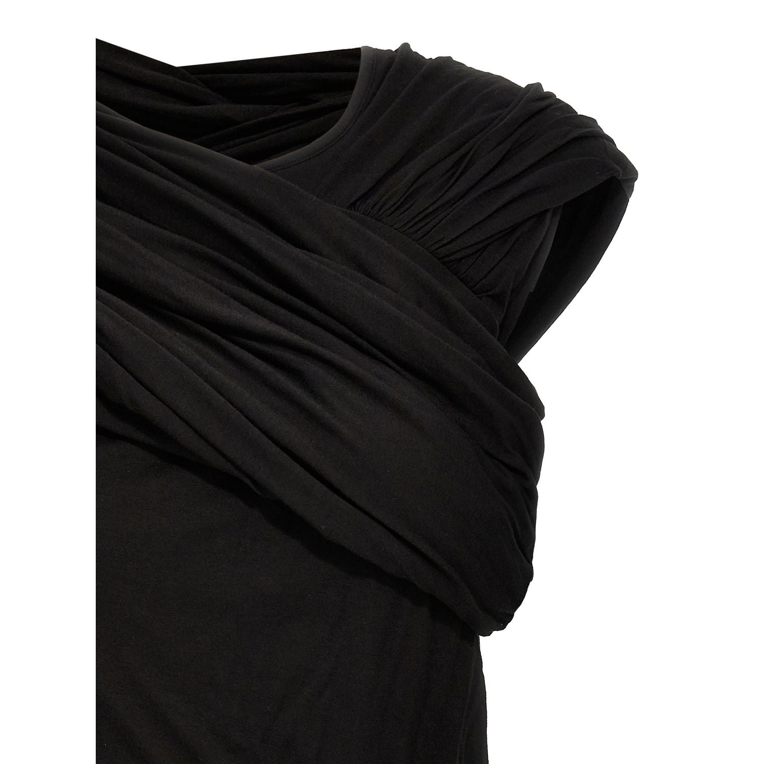 Rick Owens Black Cotton Tank Tops