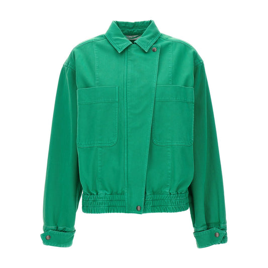 Max Mara Bicolor Cotton Full-Length Jacket