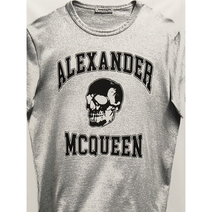 Alexander McQueen Bicolor Cotton T-Shirt