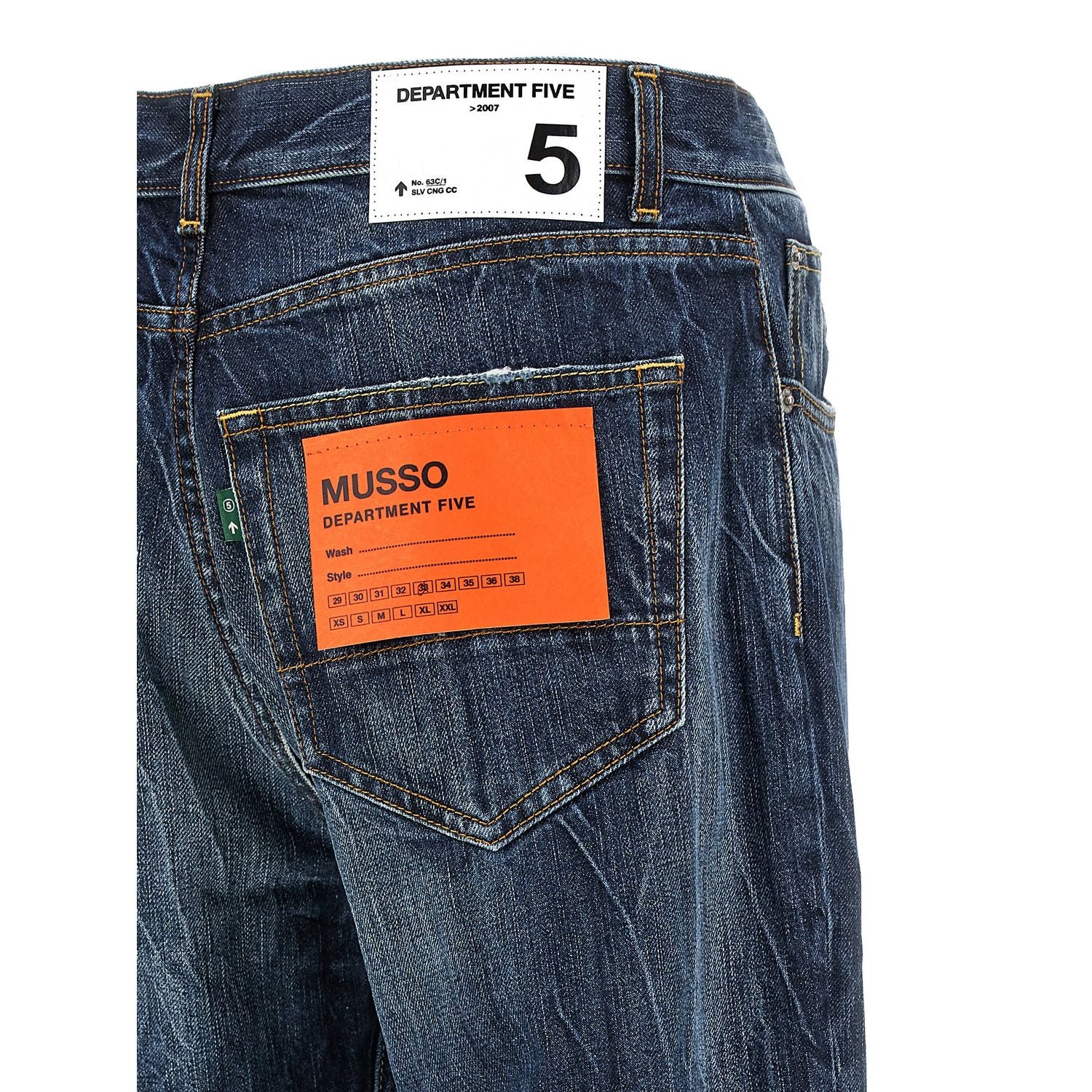Department 5 Blue Cotton Jeans Denim