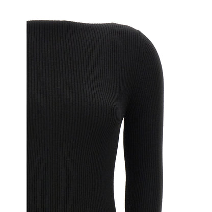 Rick Owens Black Wool Cardigan