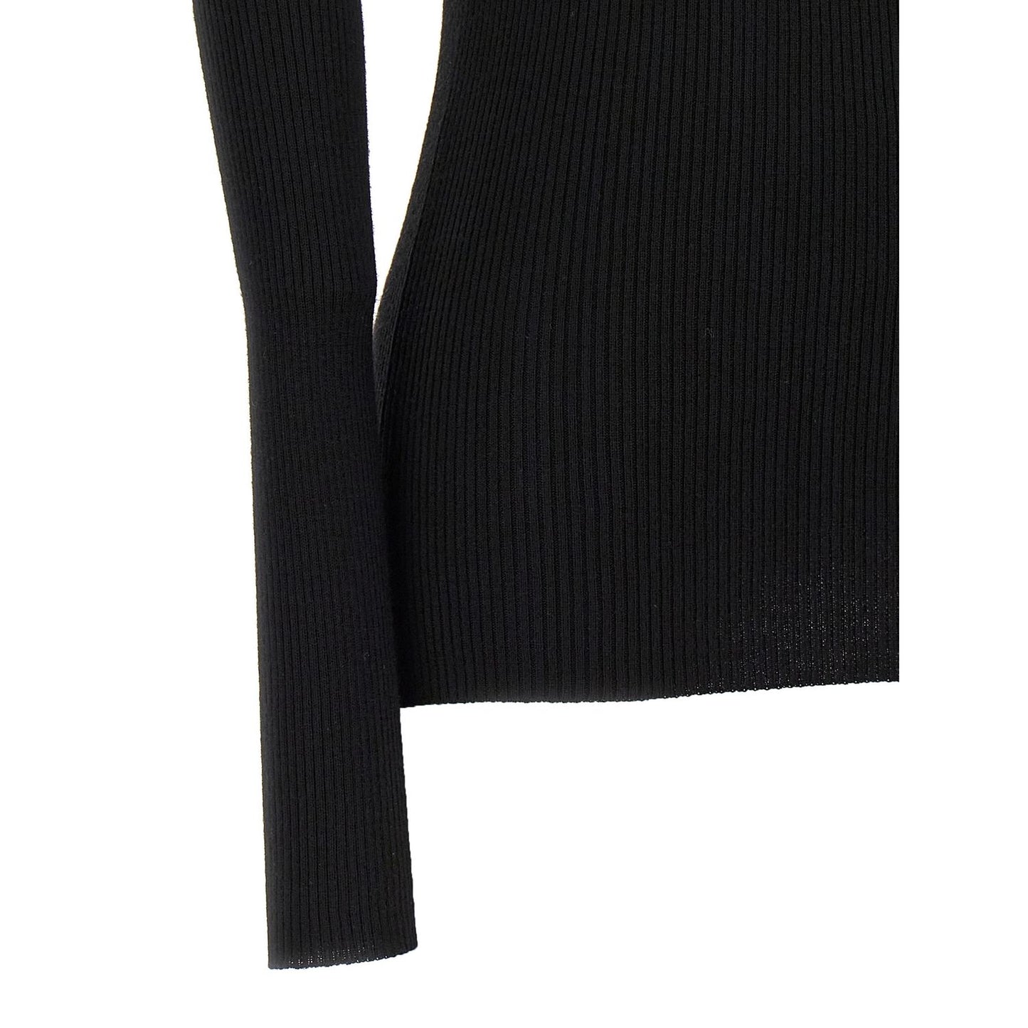 Rick Owens Black Wool Cardigan