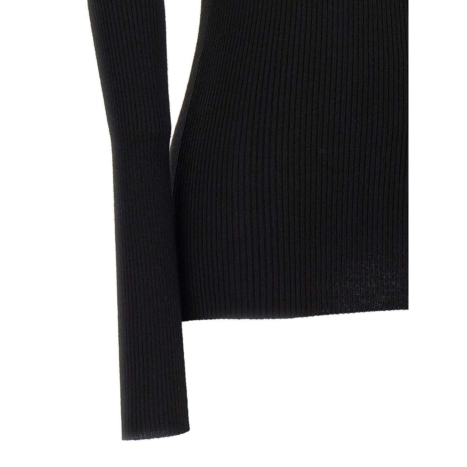 Rick Owens Black Wool Cardigan