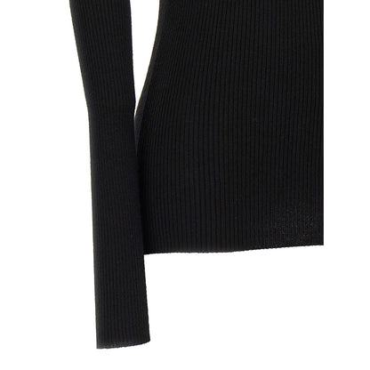 Rick Owens Black Wool Cardigan