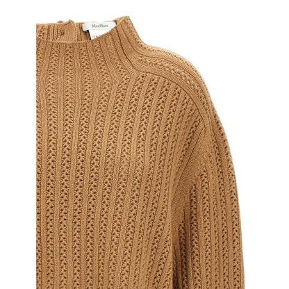Max Mara Beige Wool Cardigan