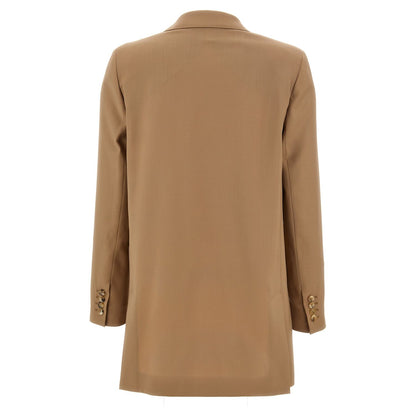Max Mara Beige Virgin Wool Blazer