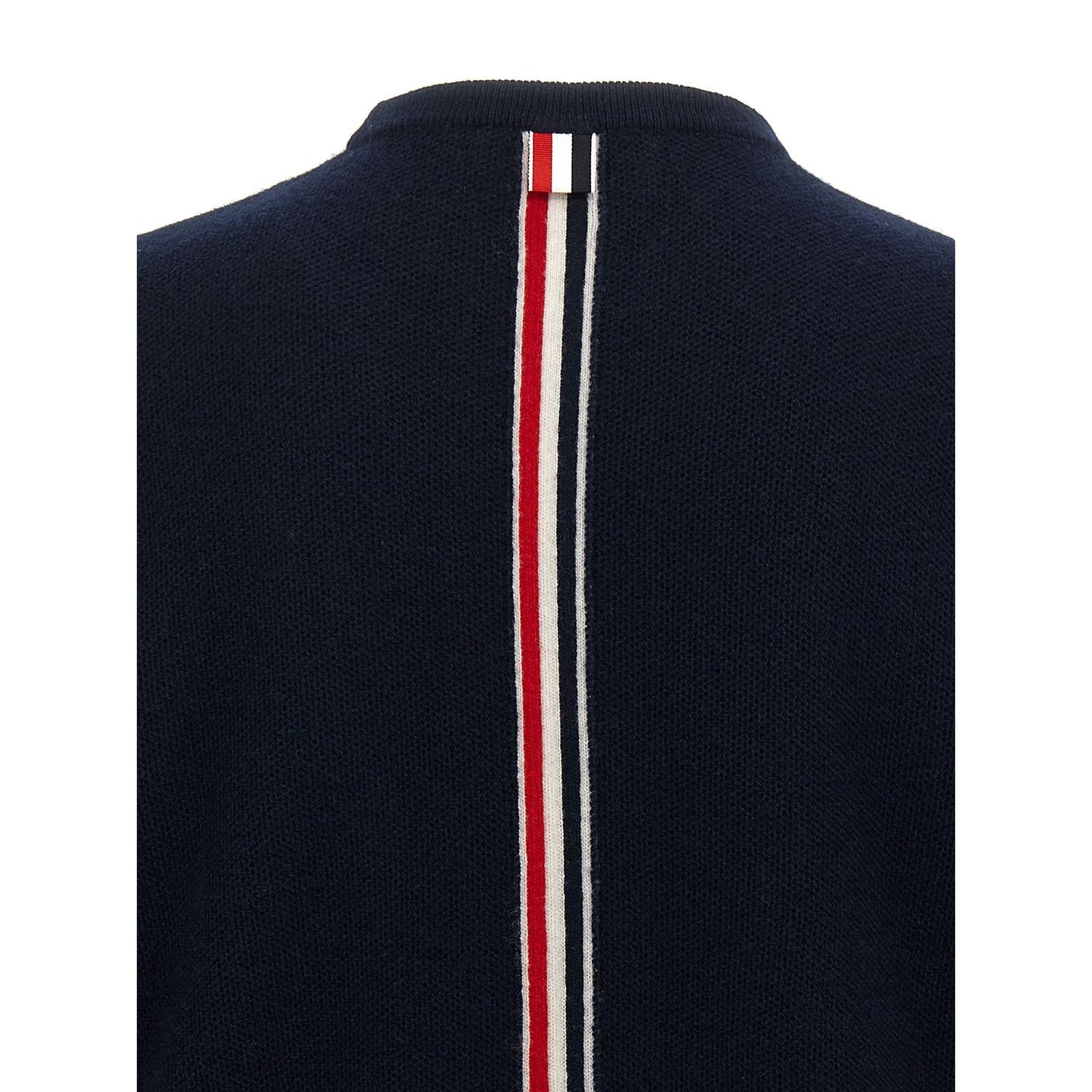 Thom Browne Blue Virgin Wool Cardigan
