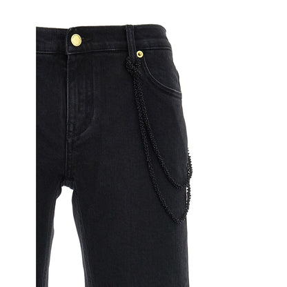Darkpark Black Cotton Straight-Leg Jeans