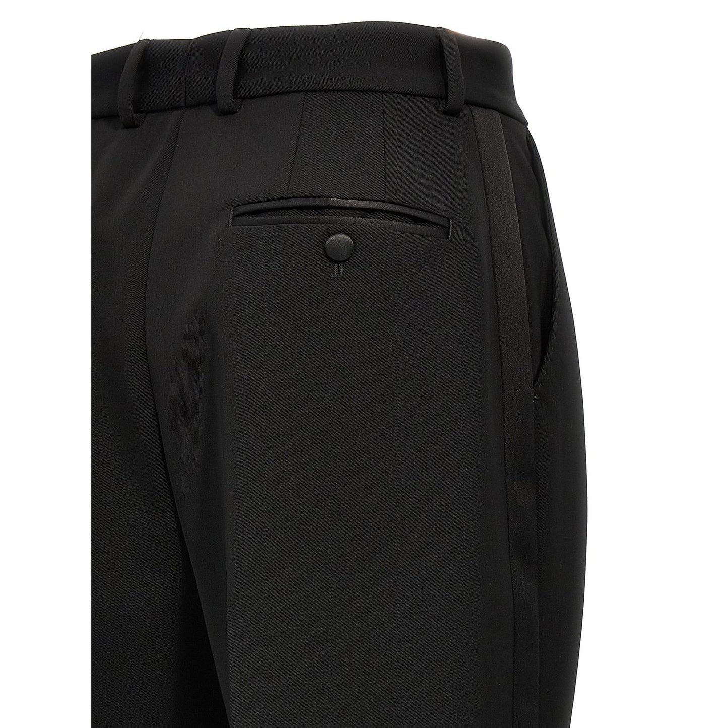 Dolce & Gabbana Black Virgin Wool Tuxedo