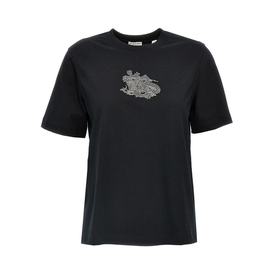 Burberry Black Cotton T-Shirt