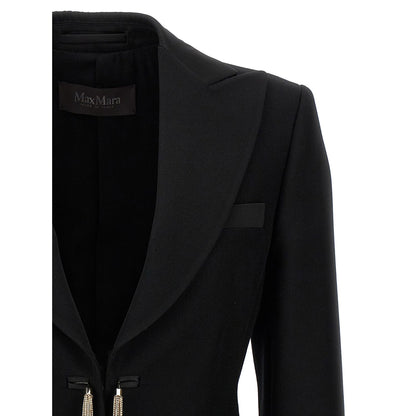 Max Mara Black Virgin Wool Blazer