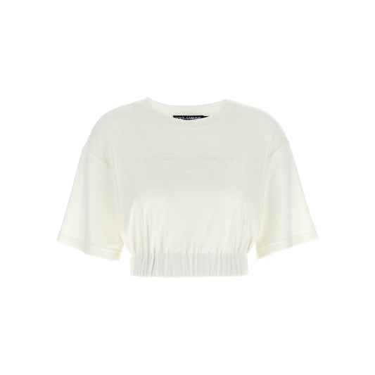 Dolce & Gabbana White Cotton T-Shirt