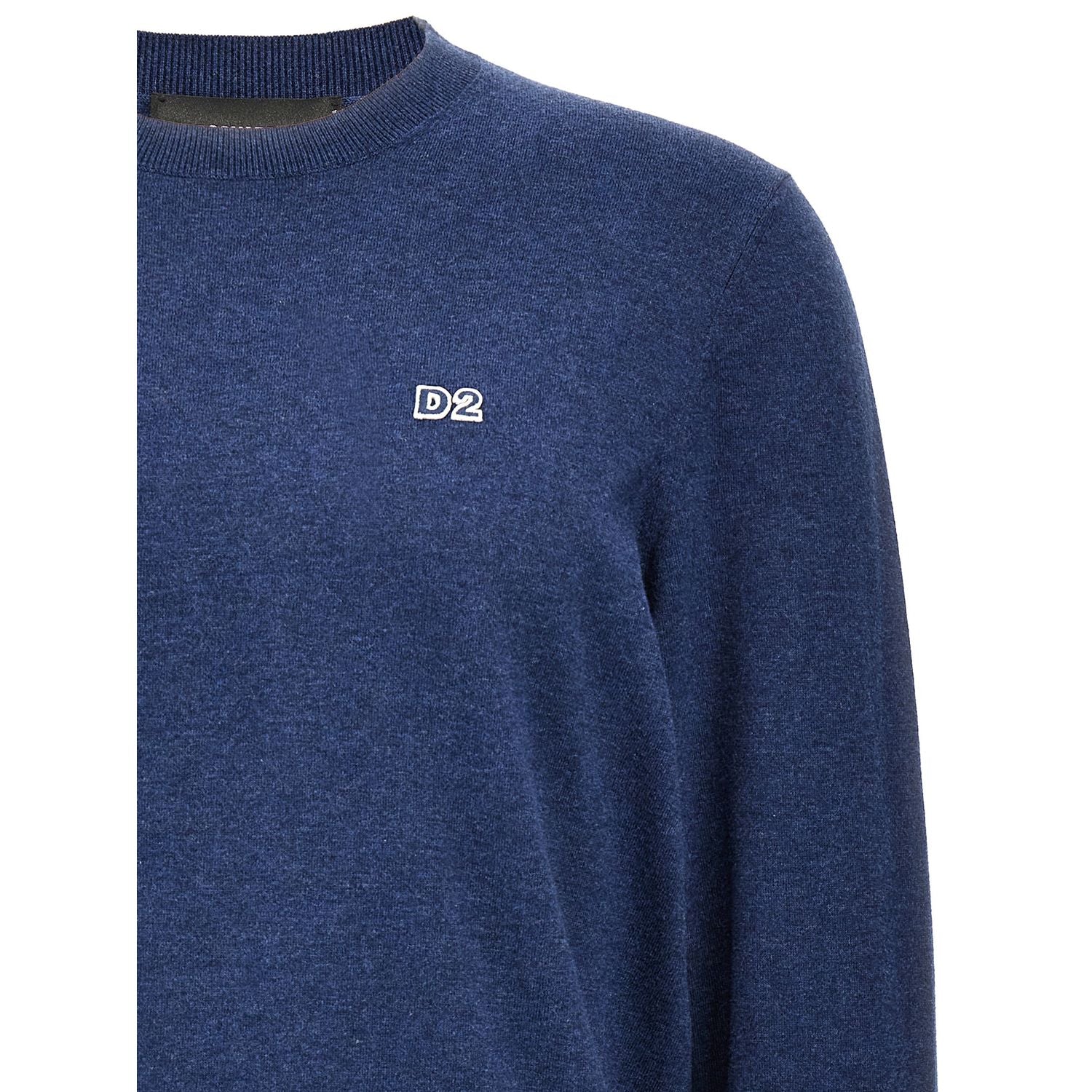 Dsquared² Blue Cotton Cardigan