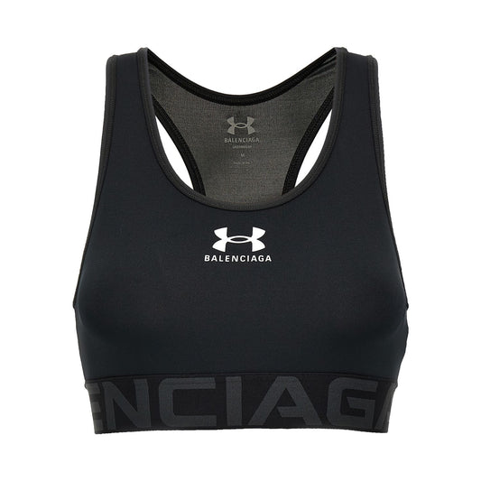 Balenciaga Black Polyester Sport Bra