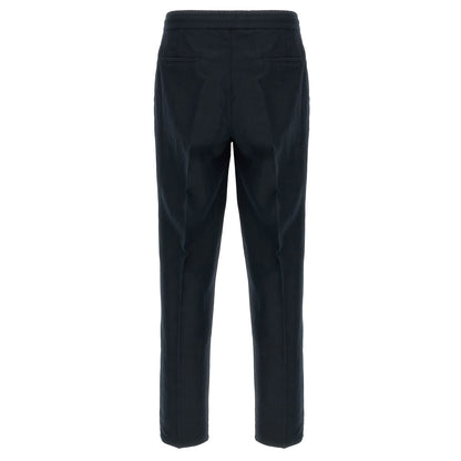 Brunello Cucinelli Blue Linen Casual Pants