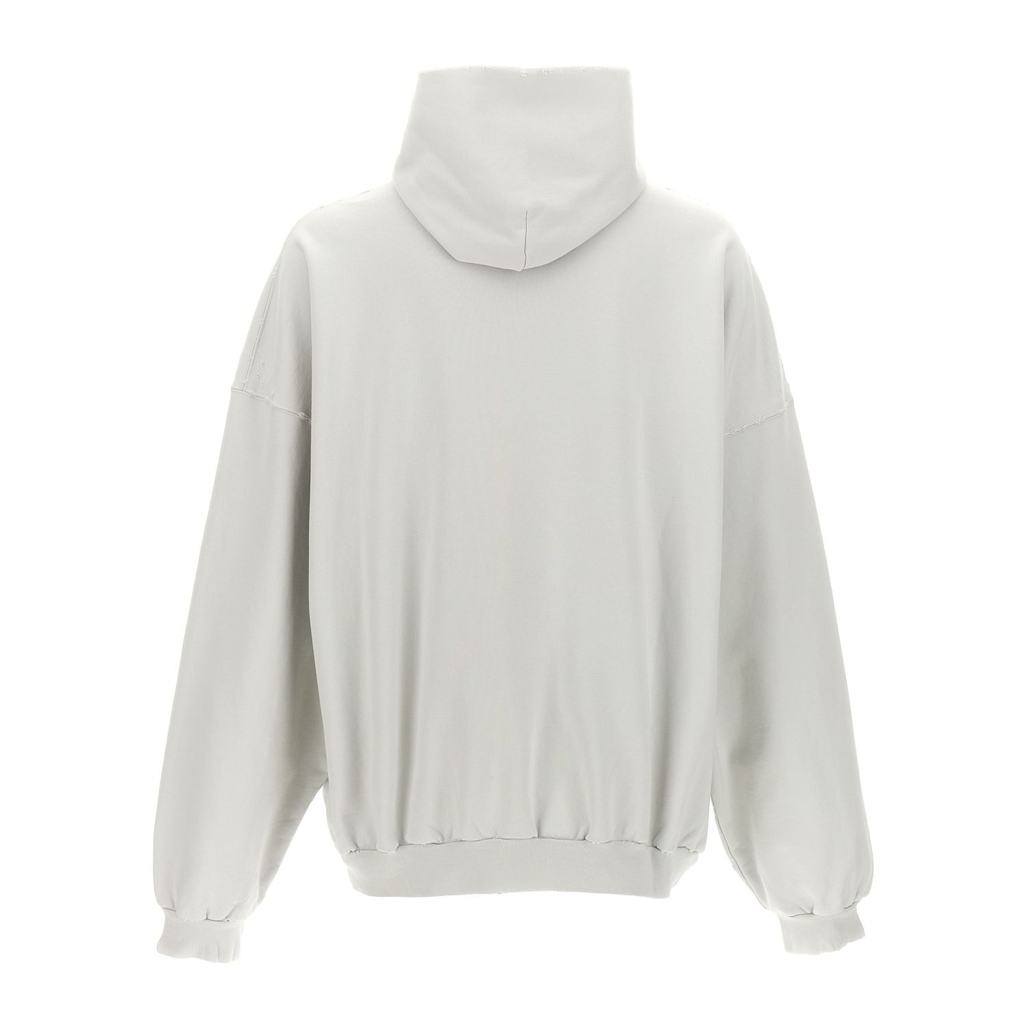 Balenciaga White Cotton Sweatshirt
