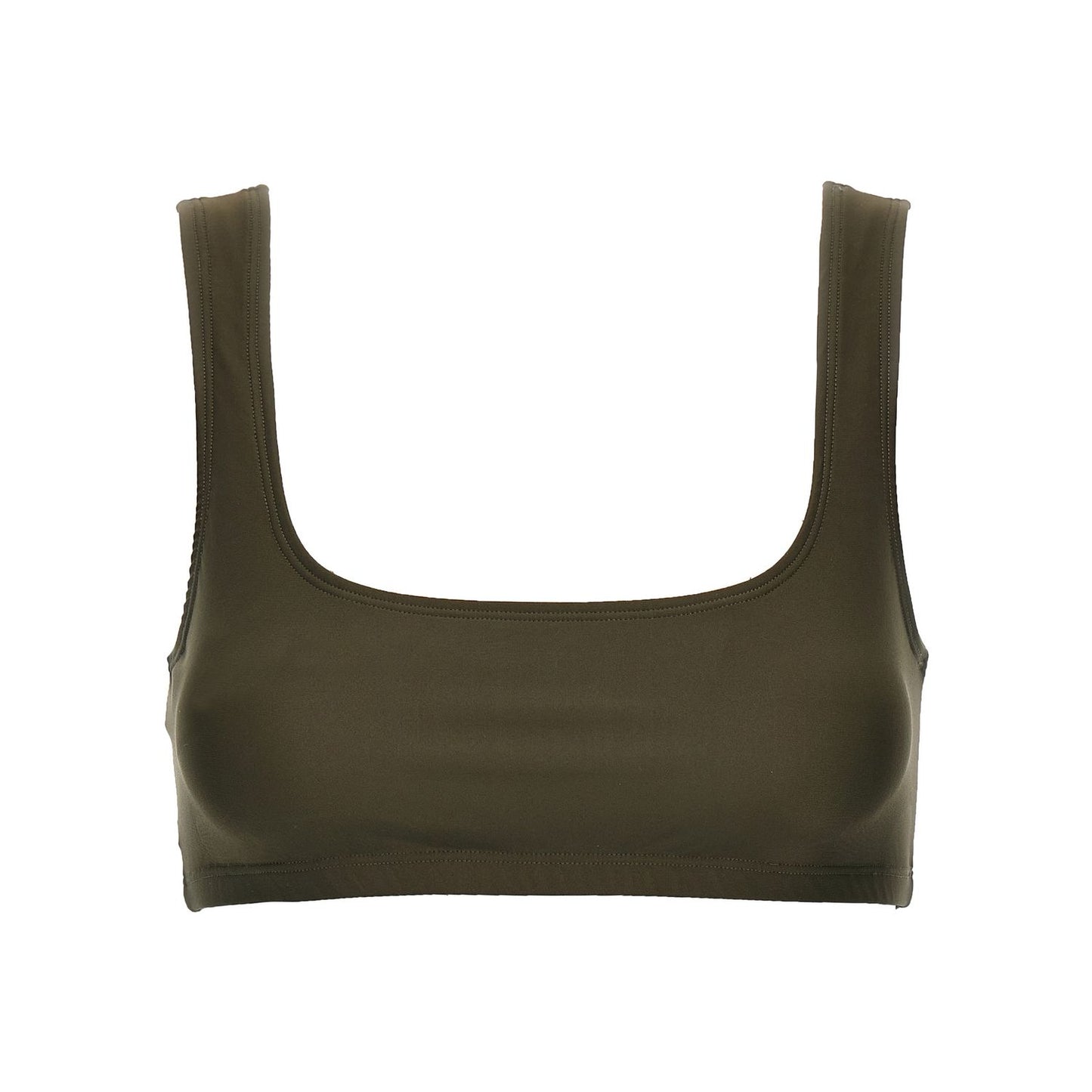The Andamane Brown Polyamide Tank Tops