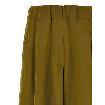 Dries Van Noten Bicolor Wool Casual Pants