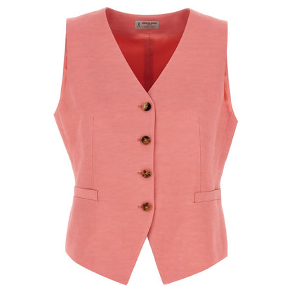 Alberto Biani Multicolor Viscose Sleeveless Jacket