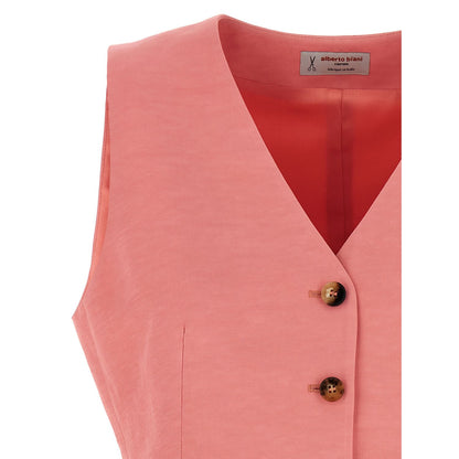Alberto Biani Multicolor Viscose Sleeveless Jacket