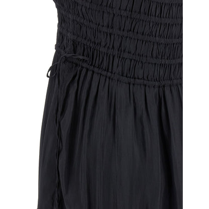 Ganni Gray Viscose Long Dress